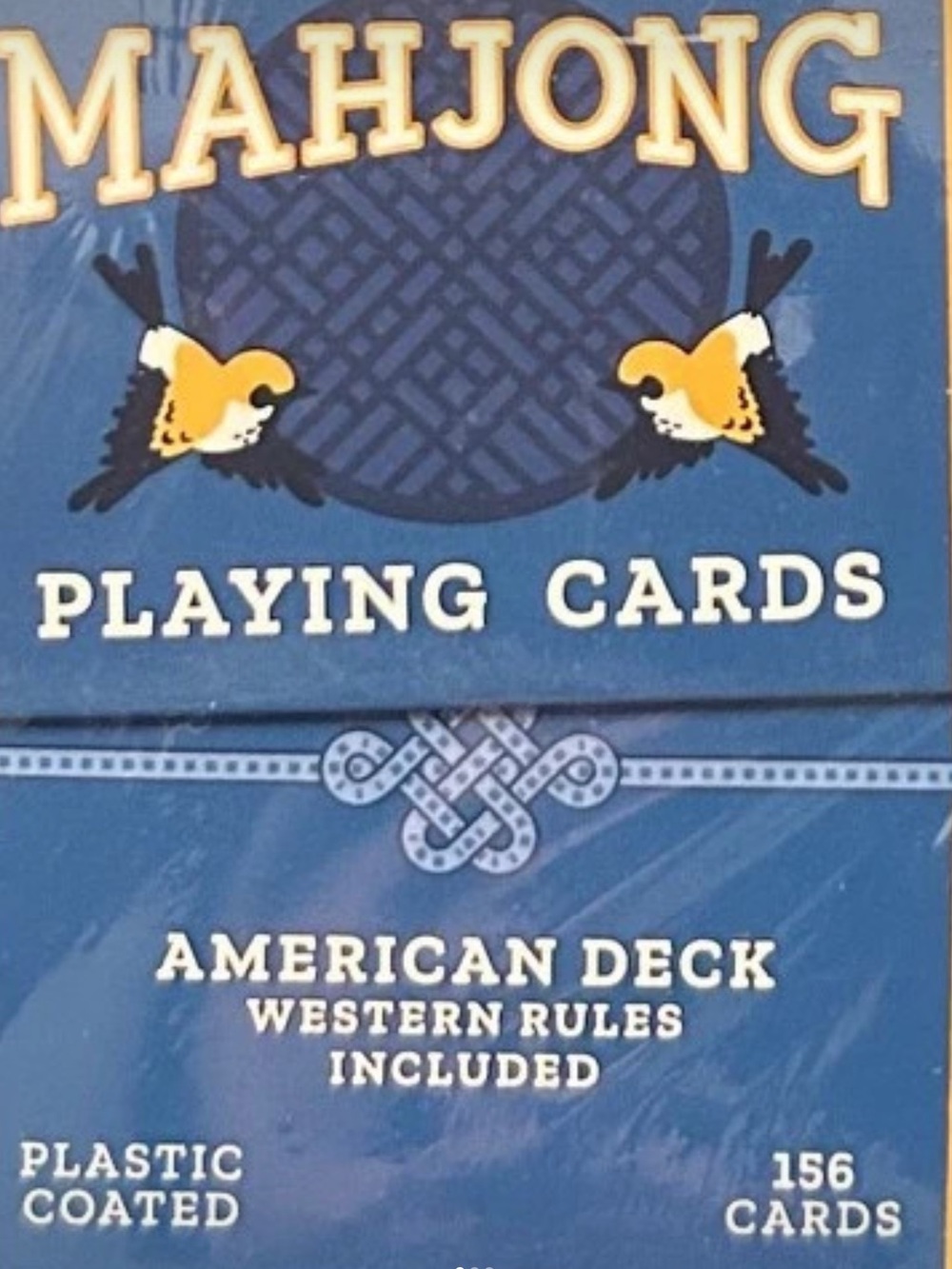 “NEW-SEALED” AMERICAN MAHJONG PLAYING CARDS. 156 CARDS IN BOX. (2.75’ X 2.25”)
